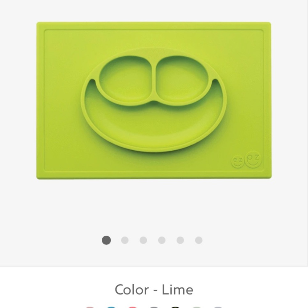 Ezpz Happy Mat - lime green